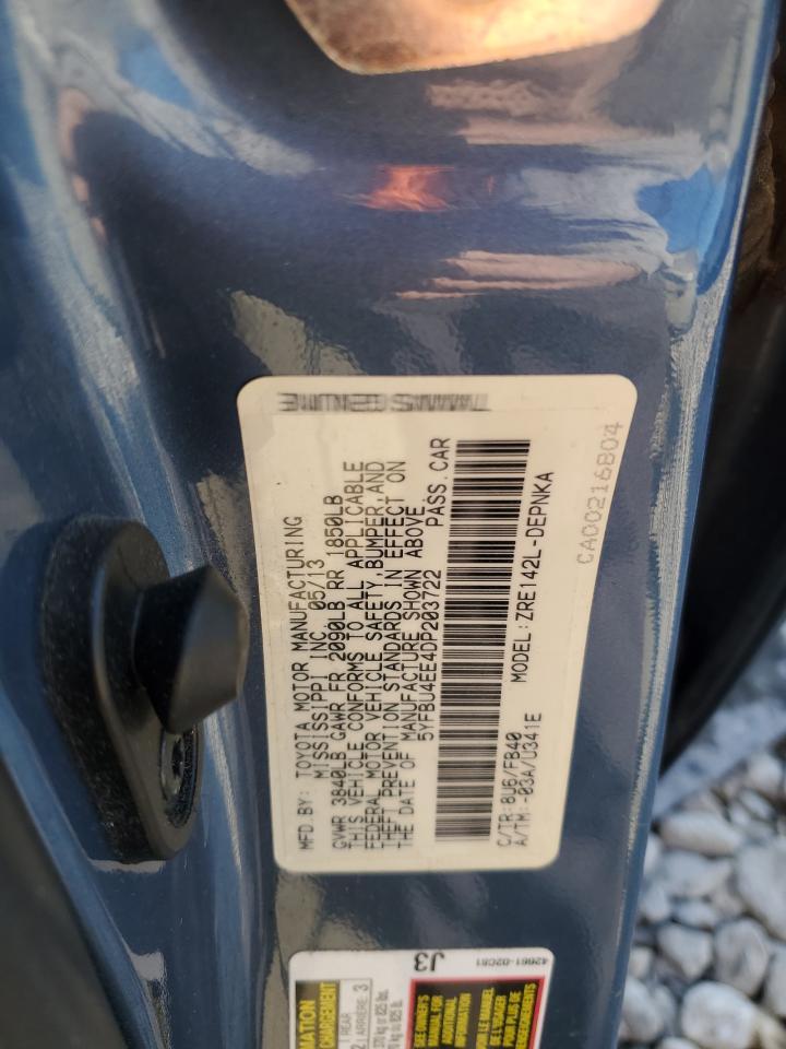 2013 TOYOTA COROLLA