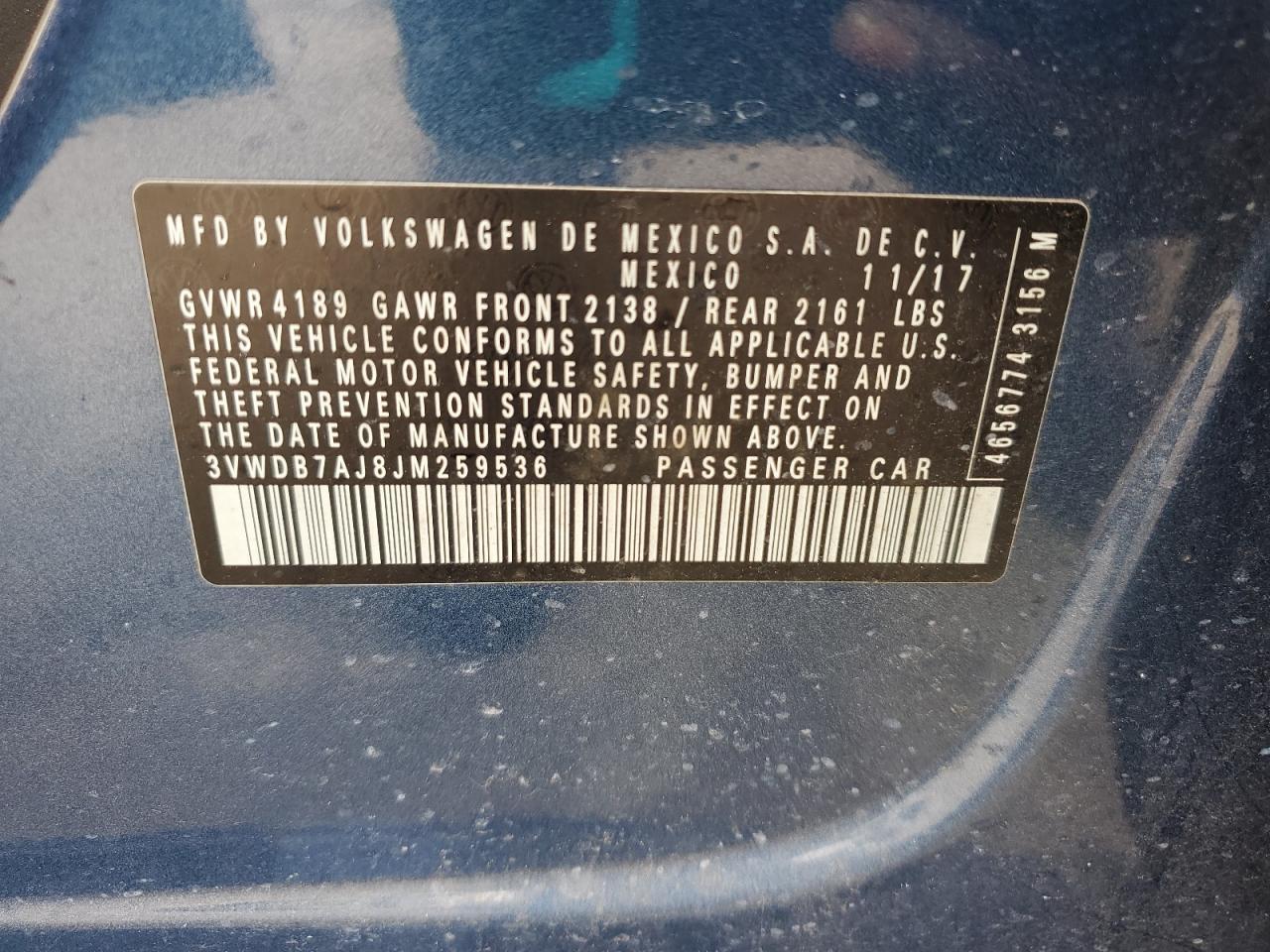 2018 VOLKSWAGEN JETTA