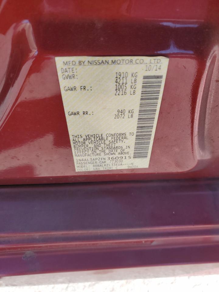 2015 NISSAN ALTIMA