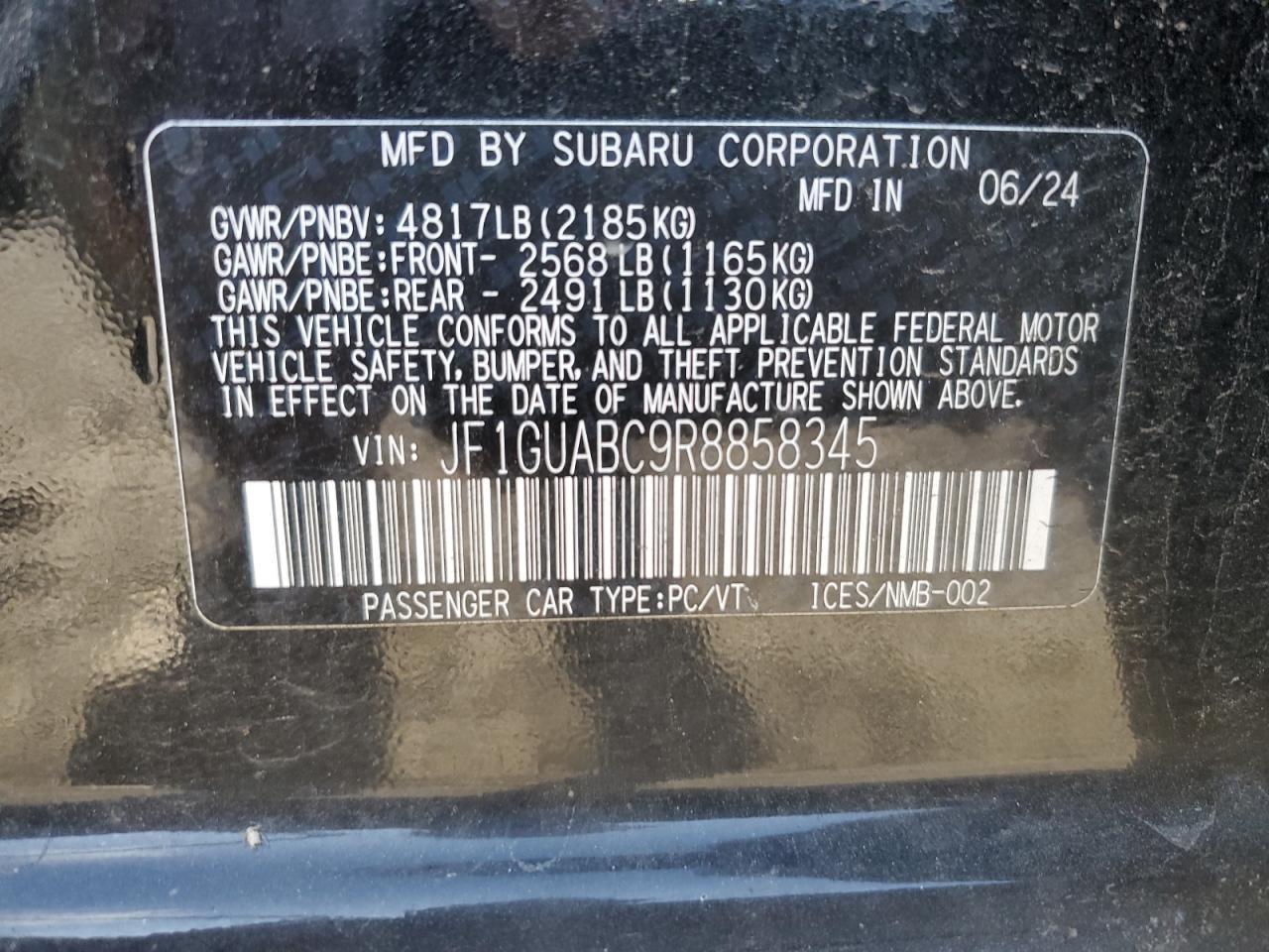 2024 SUBARU IMPREZA