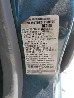 1999 ISUZU Rodeo