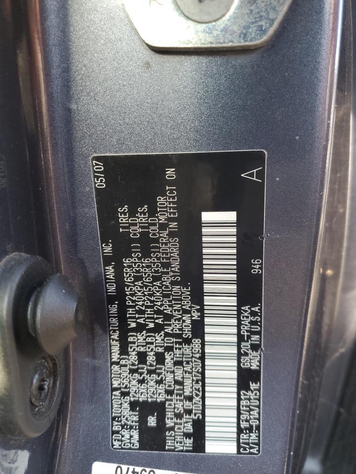 2007 TOYOTA SIENNA