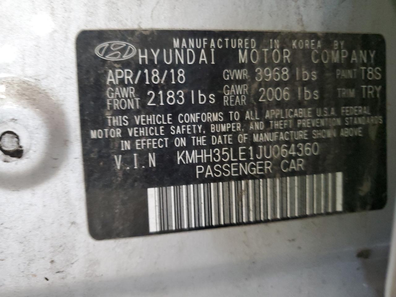2018 HYUNDAI ELANTRA