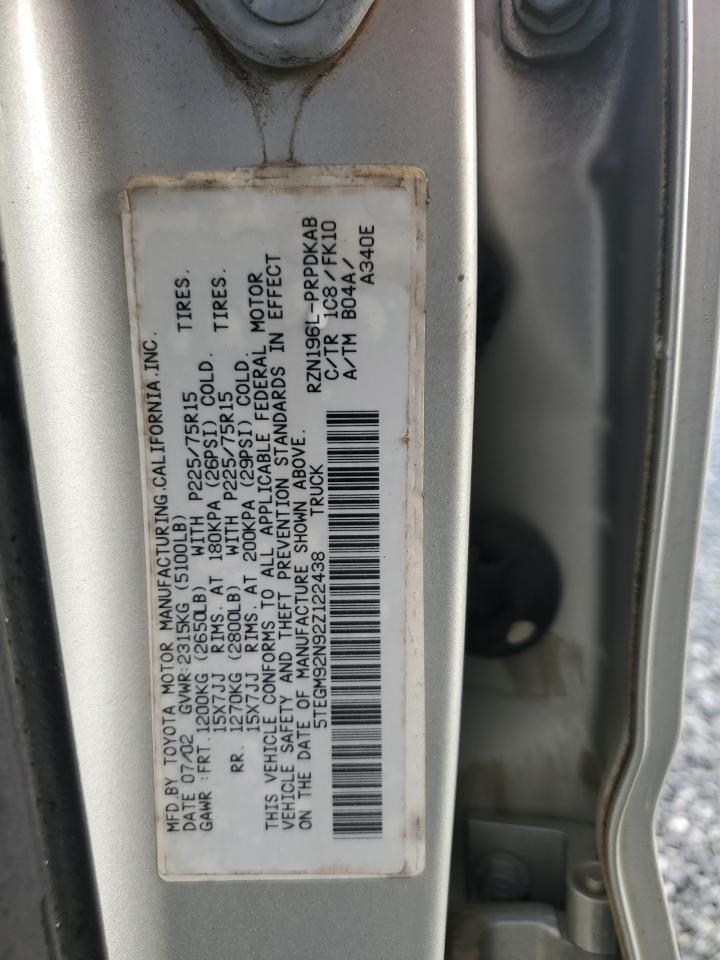 2002 TOYOTA TACOMA