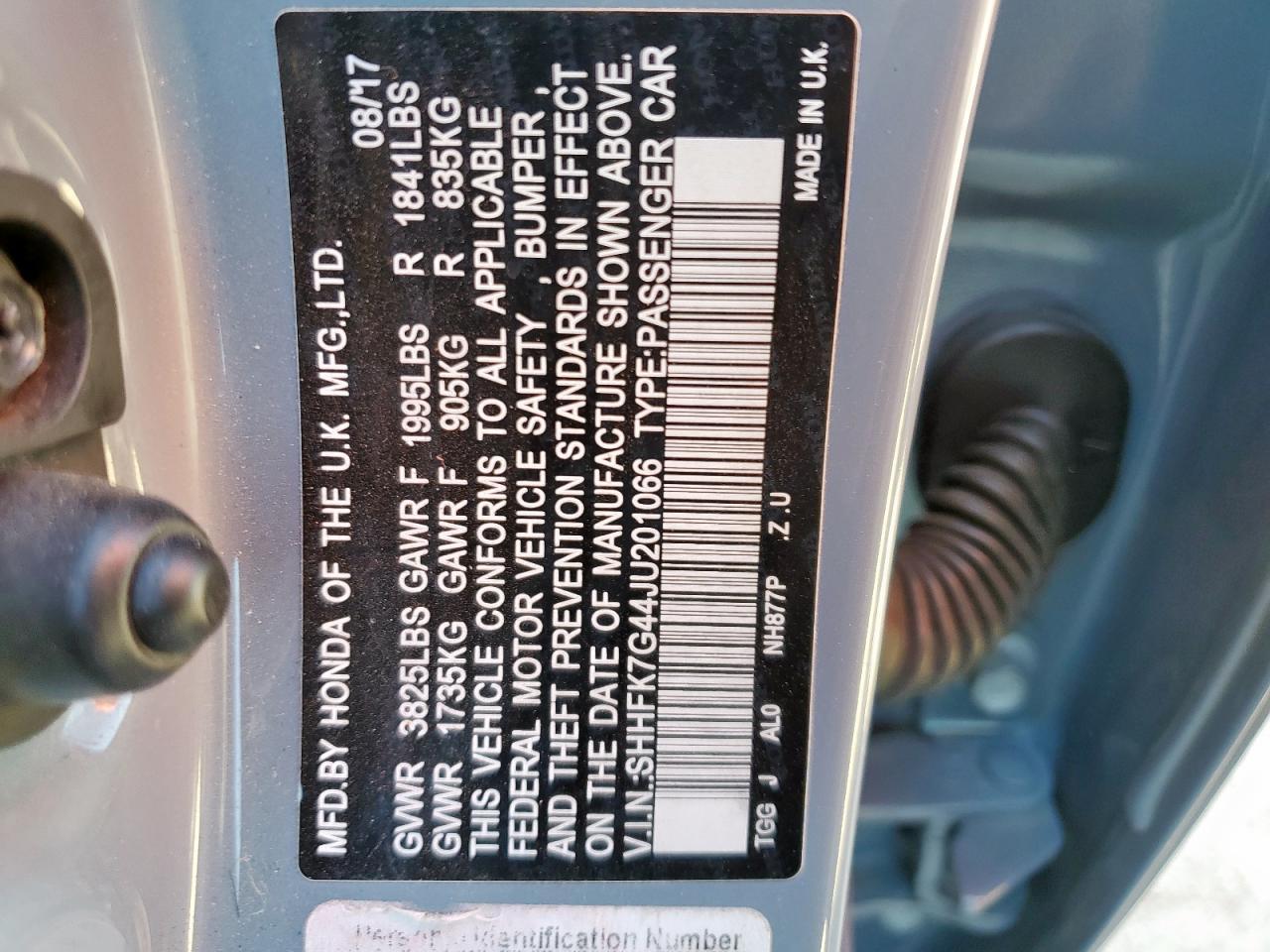 2018 HONDA CIVIC