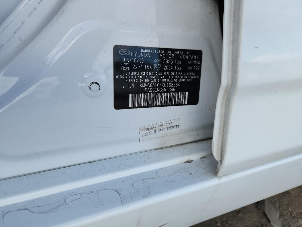 2019 HYUNDAI Ioniq
