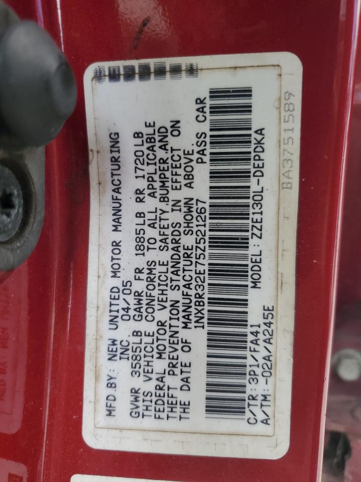 2005 TOYOTA COROLLA