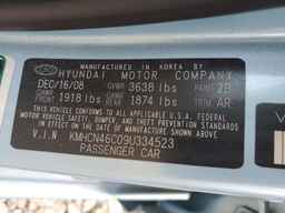 2009 HYUNDAI ACCENT