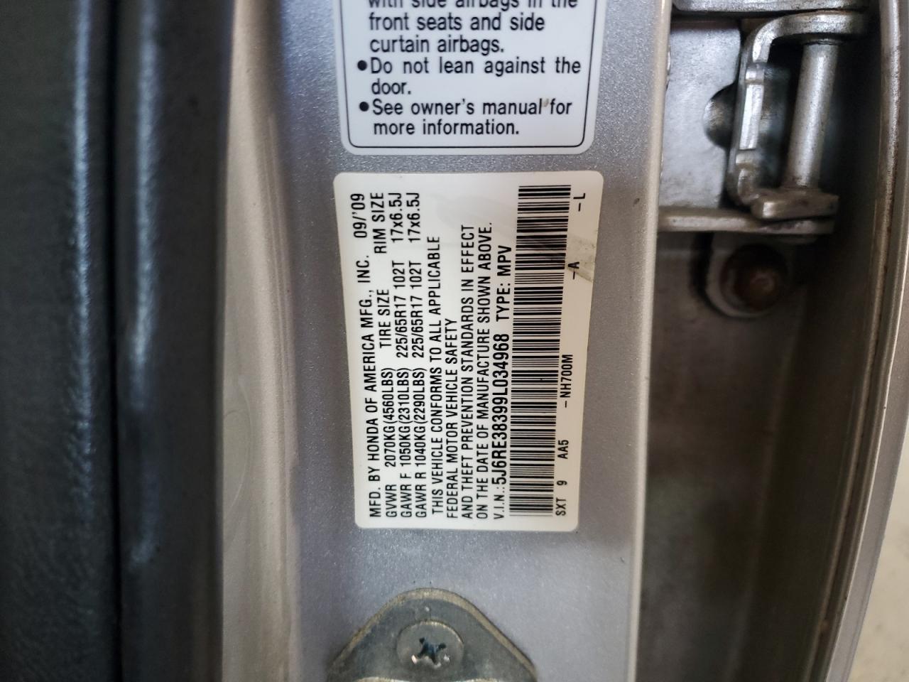 2009 HONDA CR-V