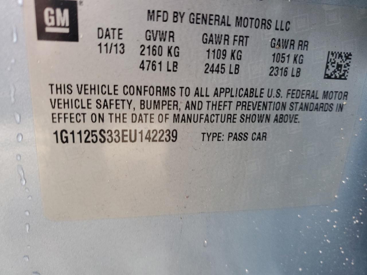 2014 CHEVROLET IMPALA