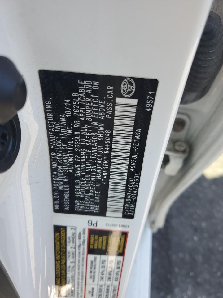 2015 TOYOTA CAMRY