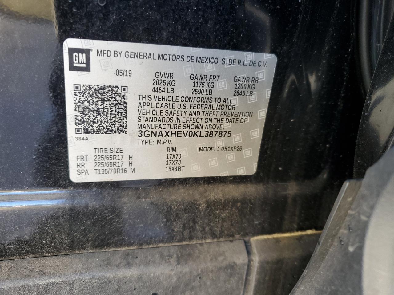 2019 CHEVROLET EQUINOX
