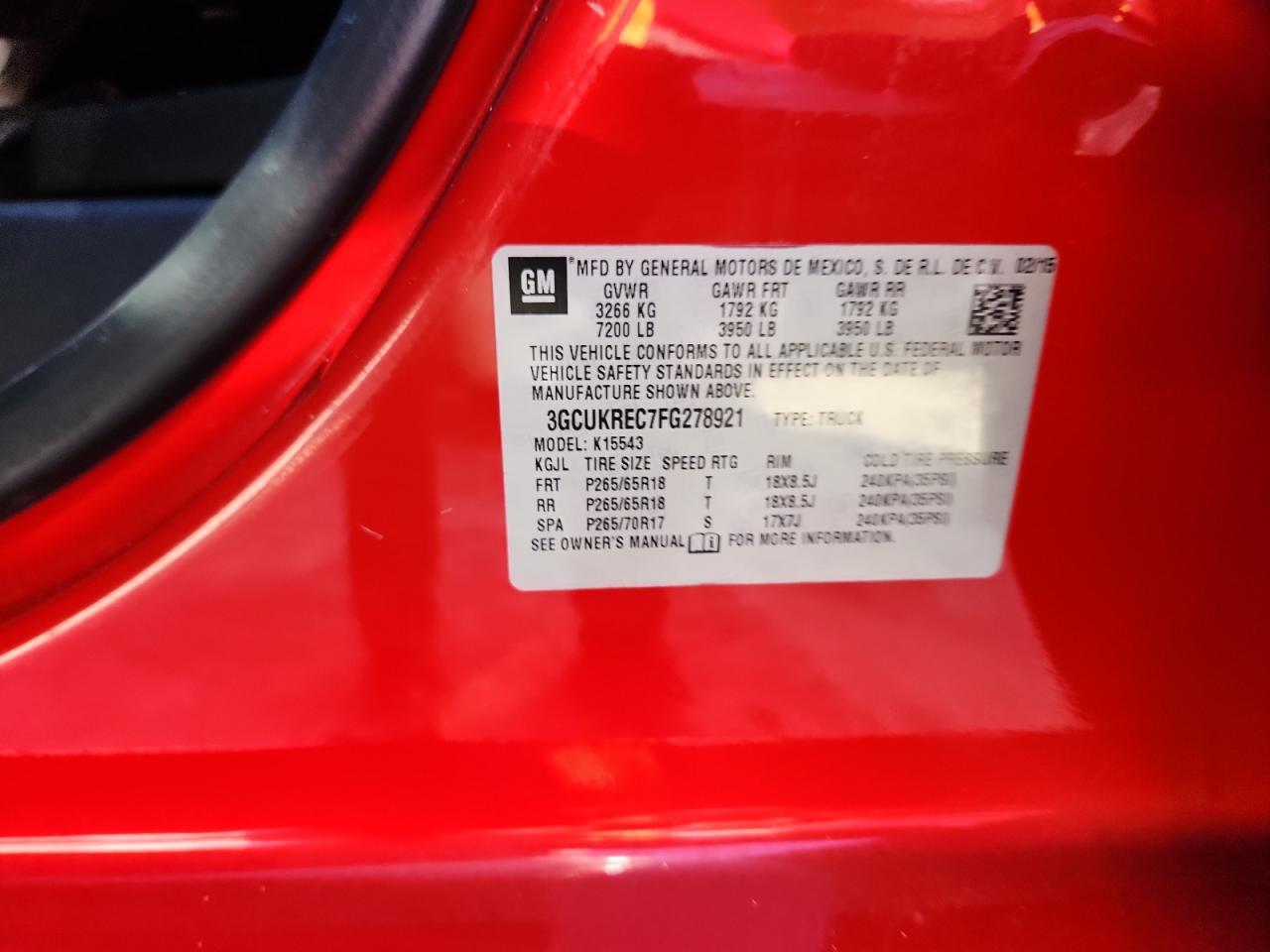 2015 CHEVROLET Silverado