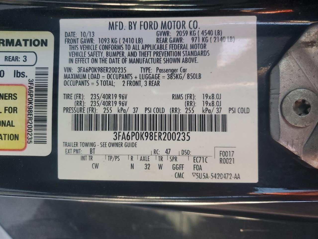 2014 FORD FUSION