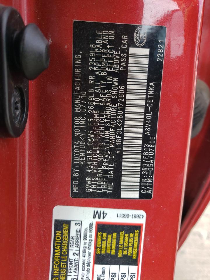 2011 TOYOTA CAMRY