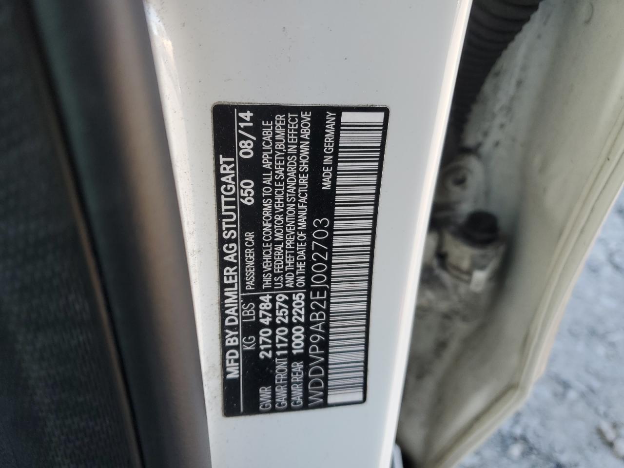 2014 MERCEDES-BENZ B-Class