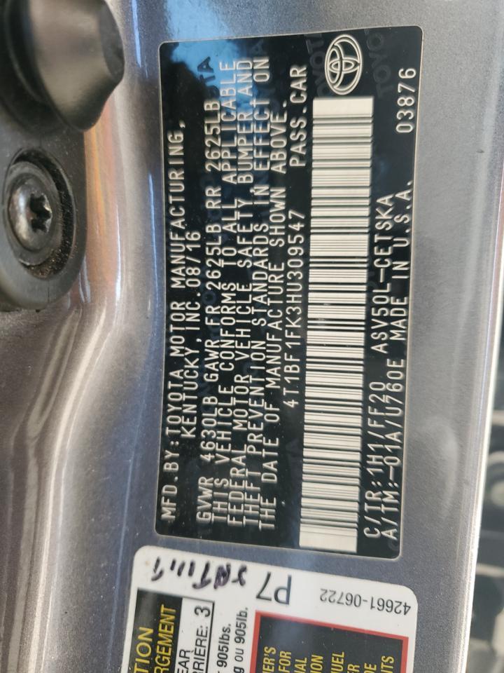 2017 TOYOTA CAMRY