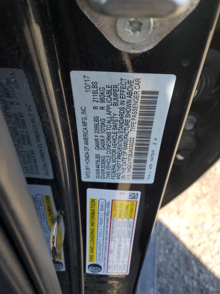 2018 HONDA ACCORD