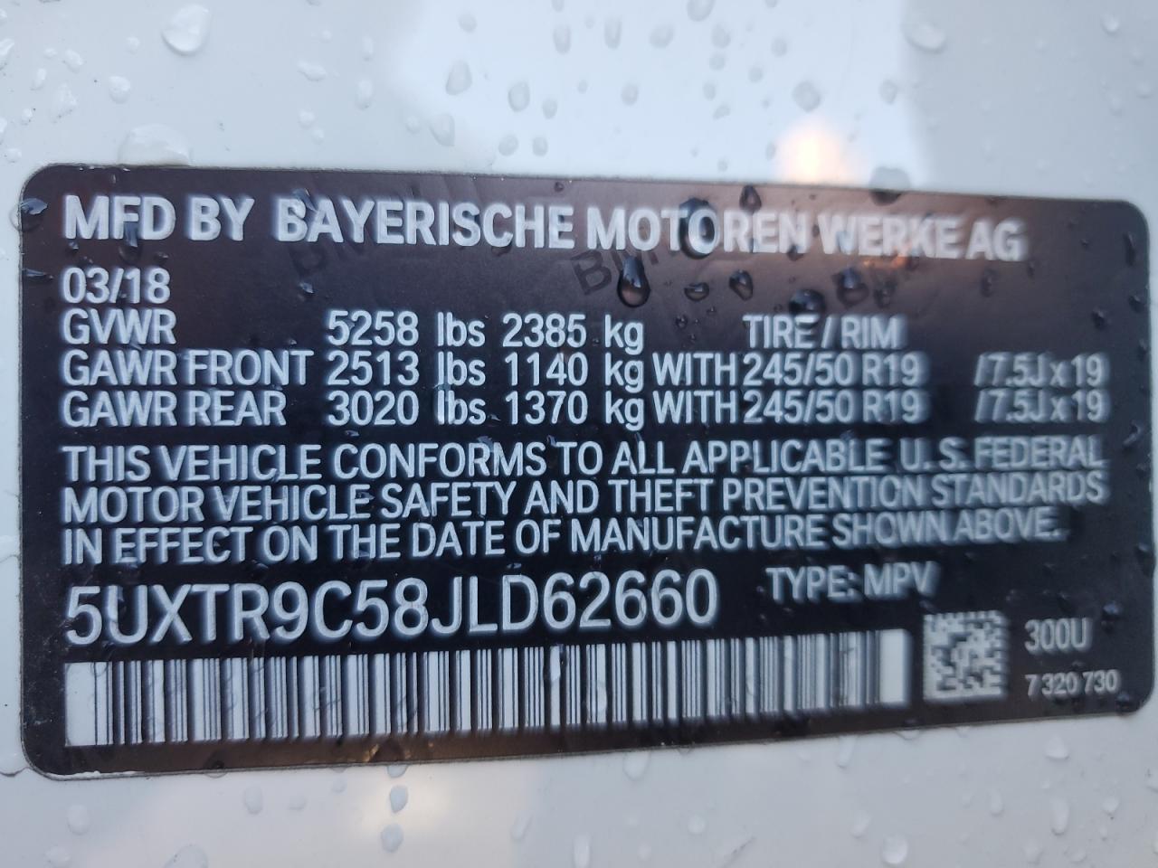 2018 BMW X3
