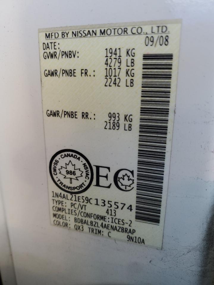 2009 NISSAN ALTIMA