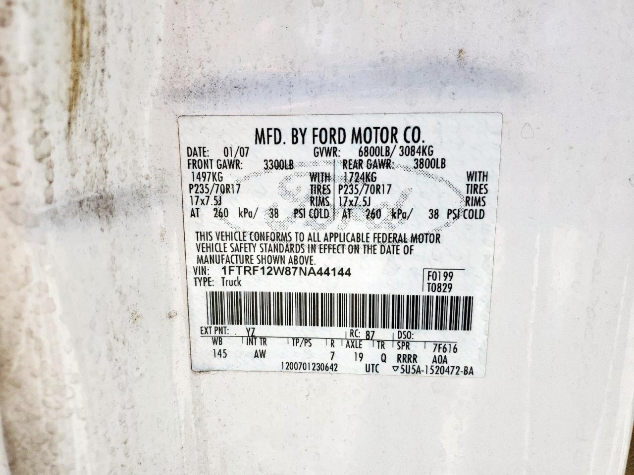 2007 FORD F-150