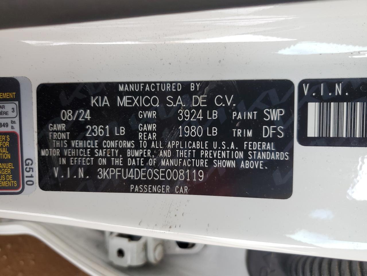 2025 KIA K4