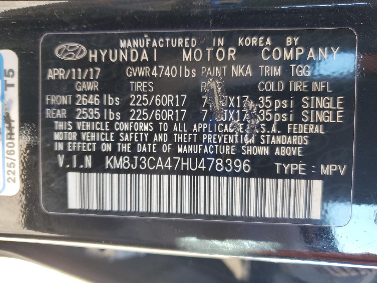 2017 HYUNDAI TUCSON