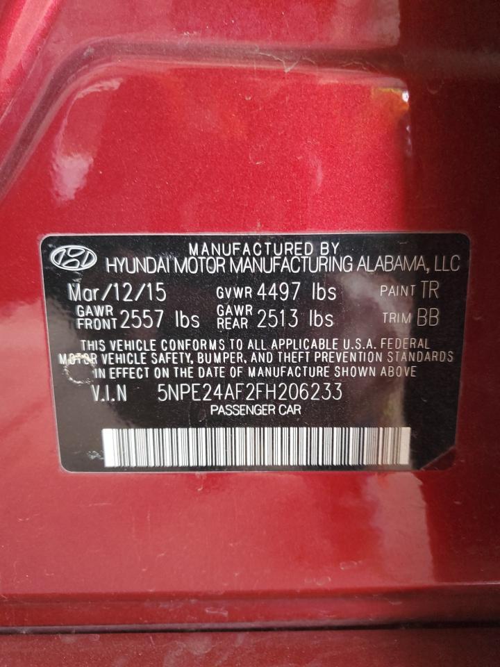 2015 HYUNDAI SONATA