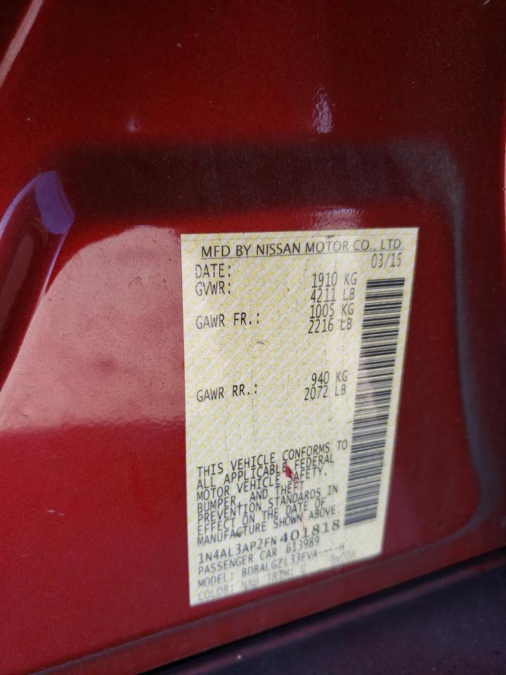 2015 NISSAN ALTIMA