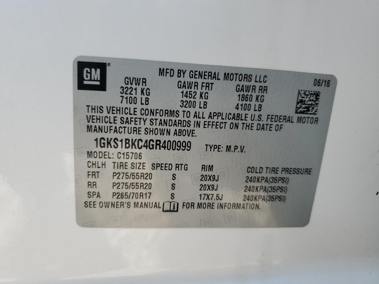 2016 GMC Yukon