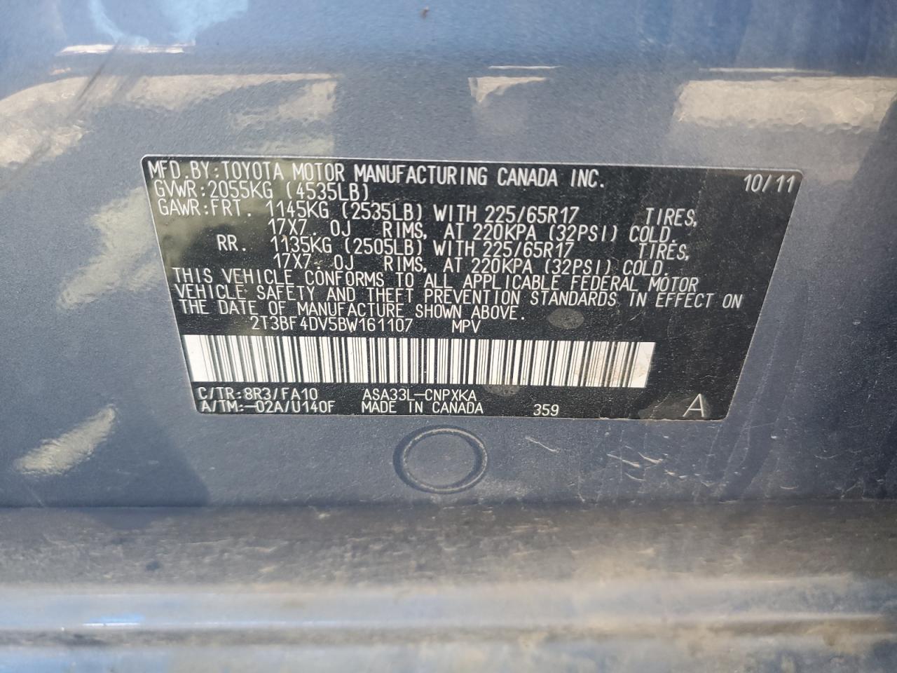 2011 TOYOTA RAV4