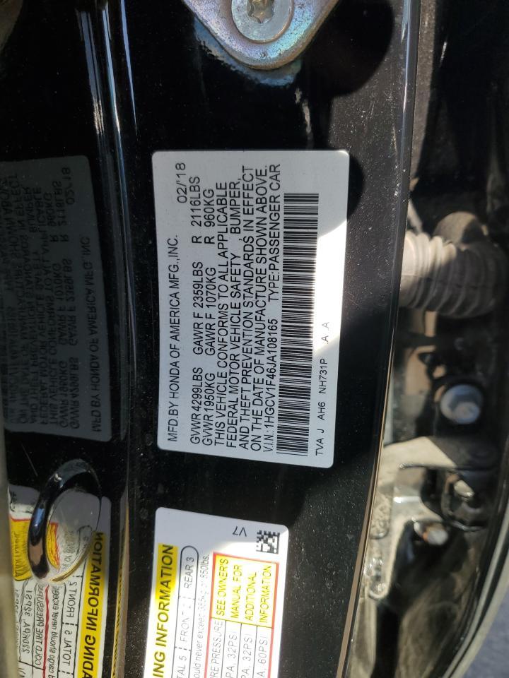 2018 HONDA ACCORD