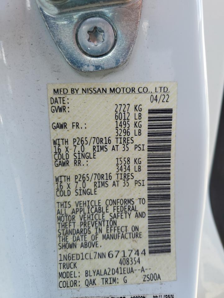 2022 NISSAN Frontier