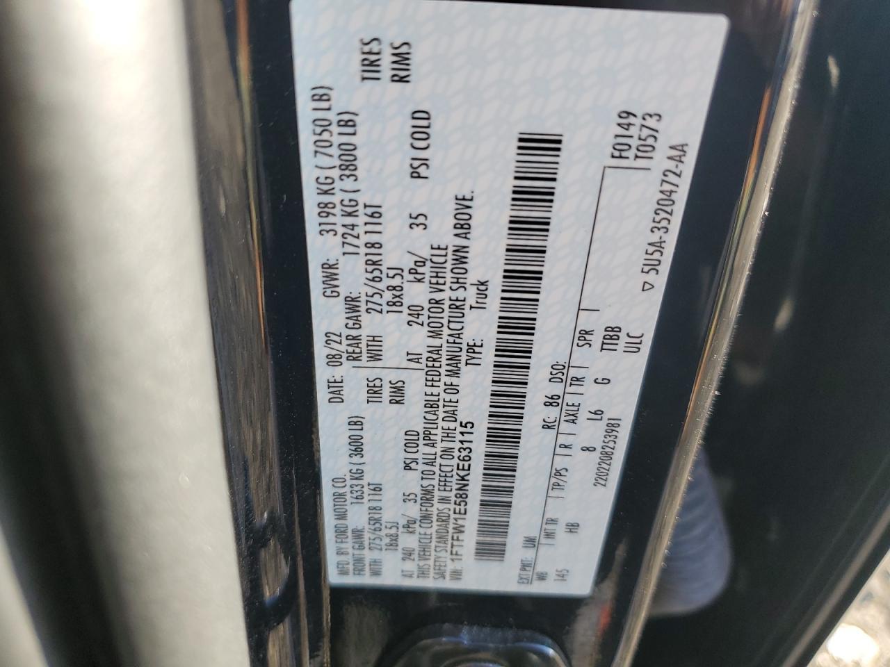 2022 FORD F-150