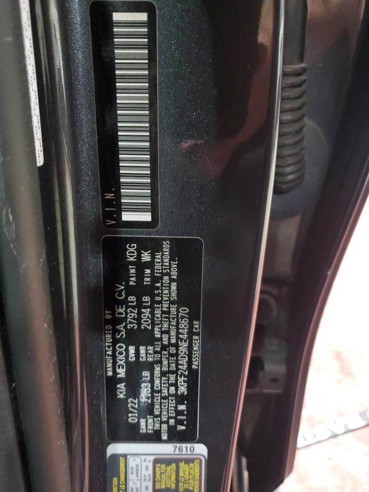 2022 KIA FORTE