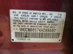 2004 HONDA ACCORD