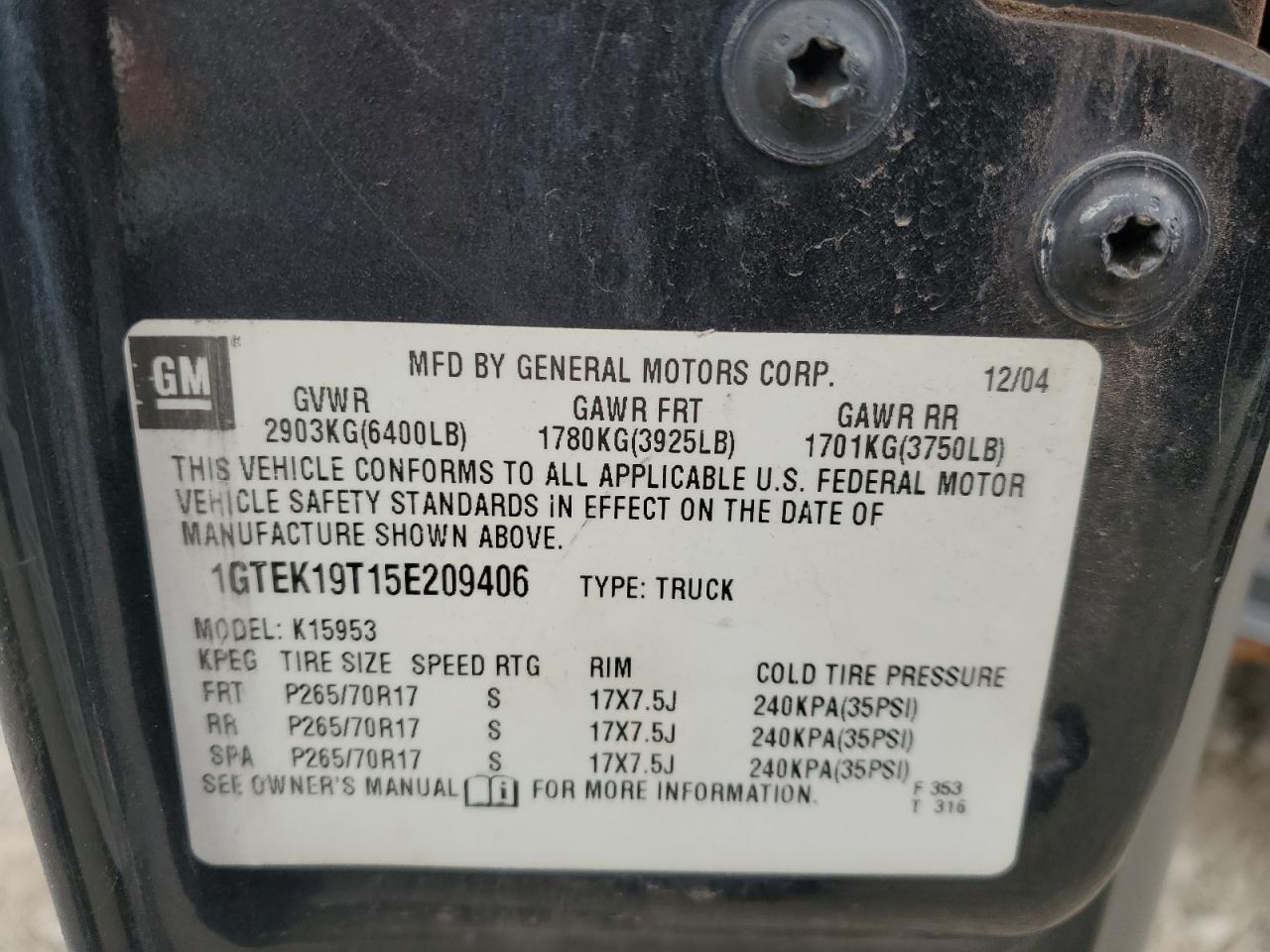 2005 GMC Sierra