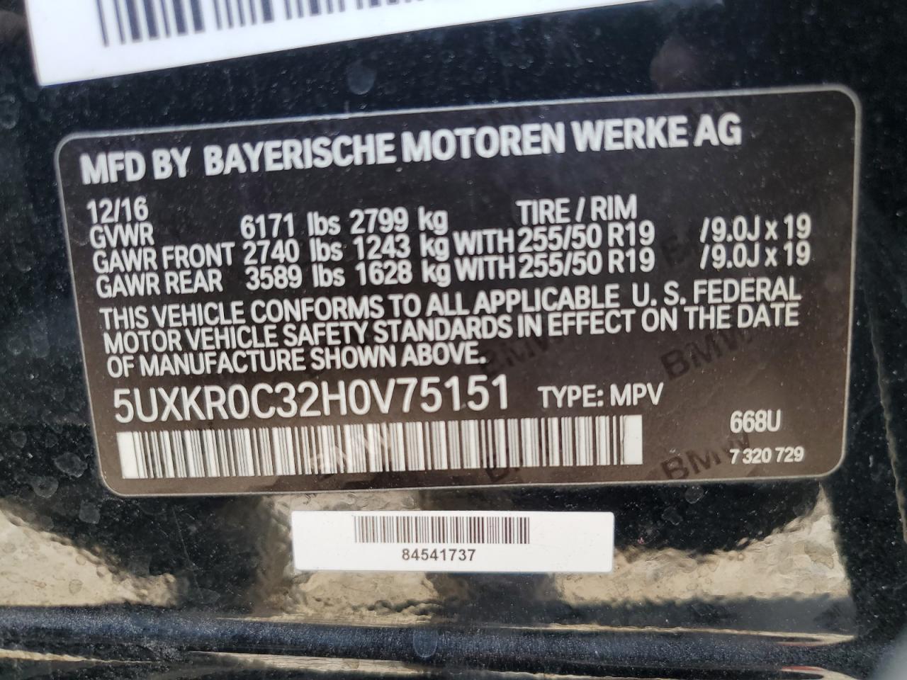 2017 BMW X5