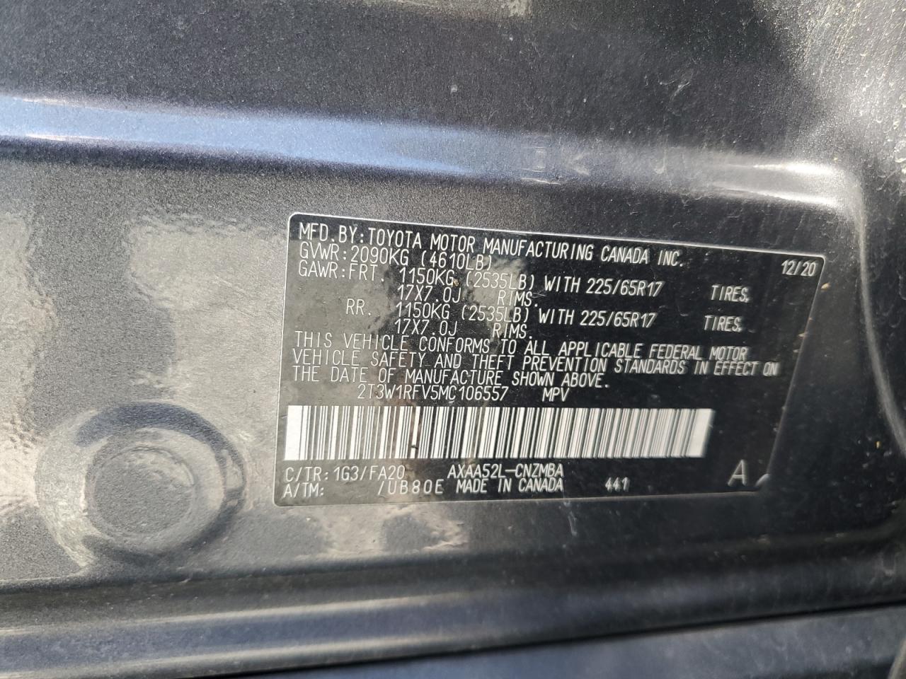 2021 TOYOTA RAV4