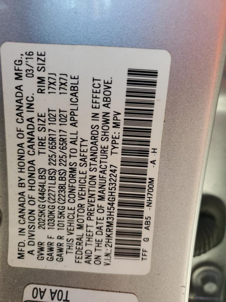 2016 HONDA CR-V
