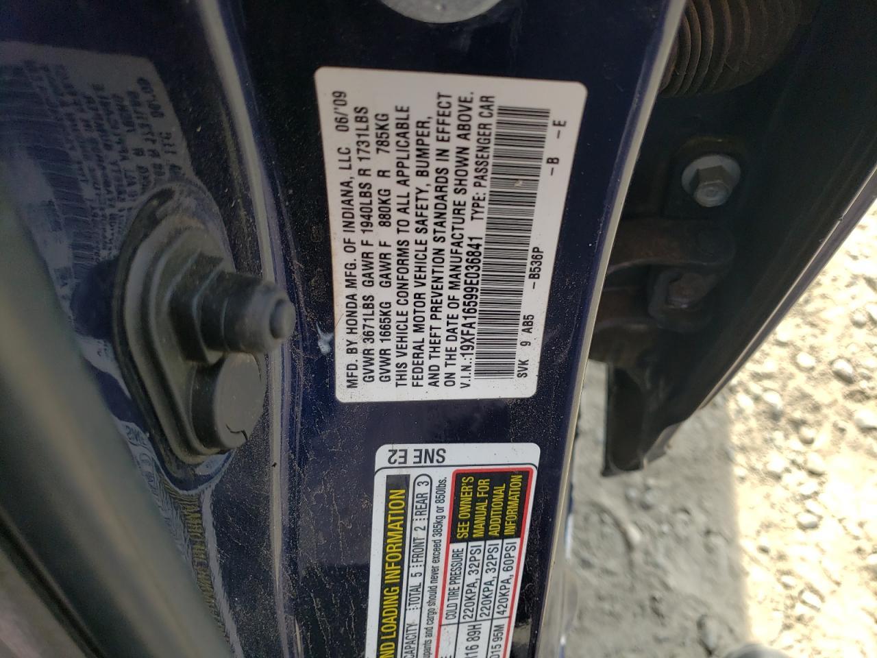 2009 HONDA CIVIC