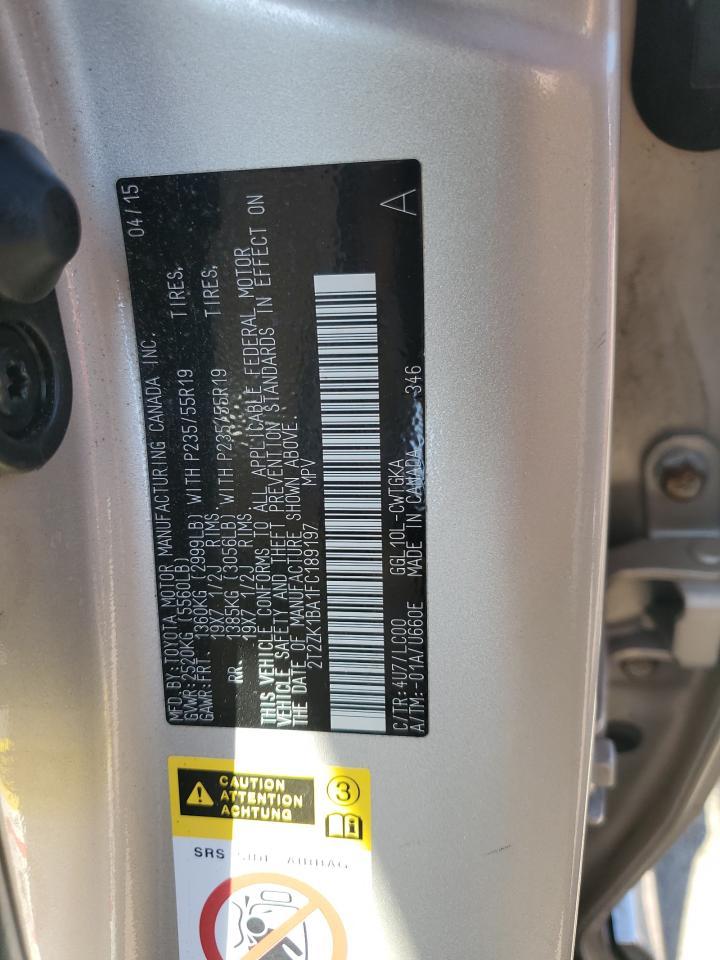 2015 LEXUS RX 350
