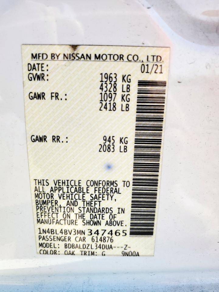 2021 NISSAN ALTIMA