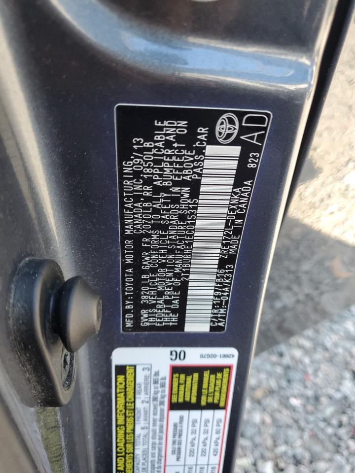 2014 TOYOTA COROLLA