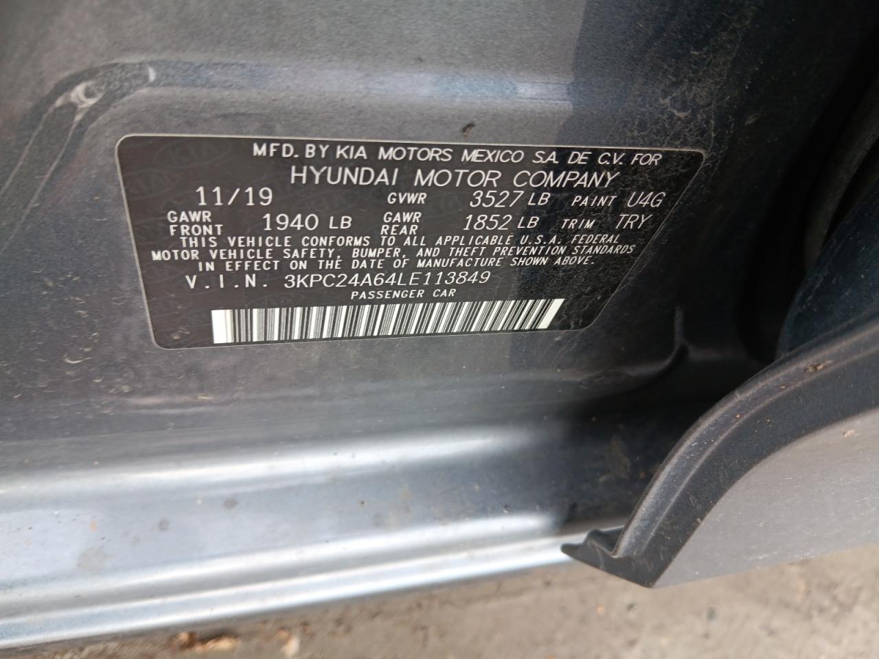 2020 HYUNDAI ACCENT