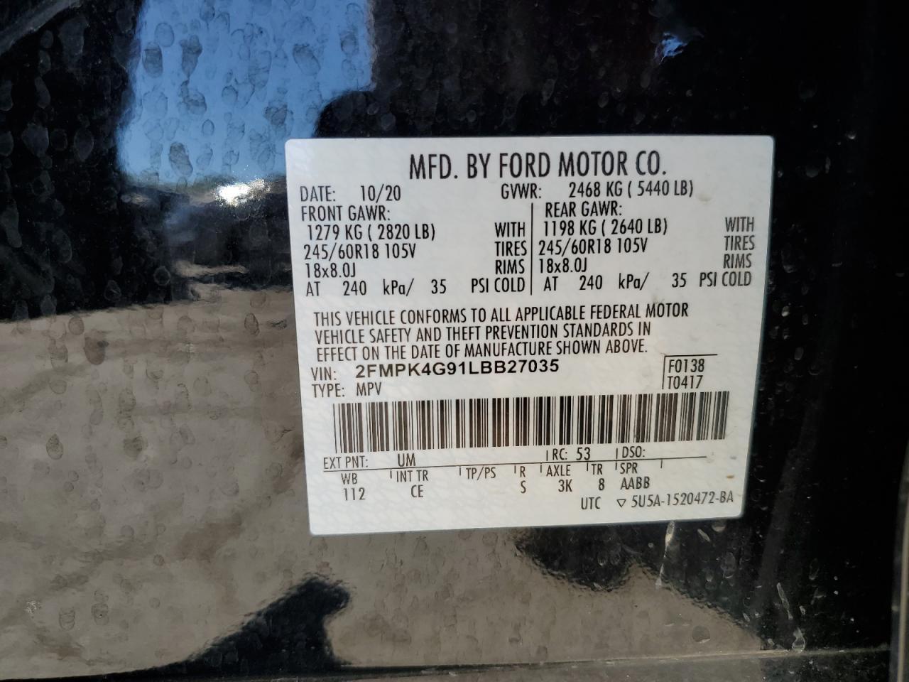 2020 FORD EDGE