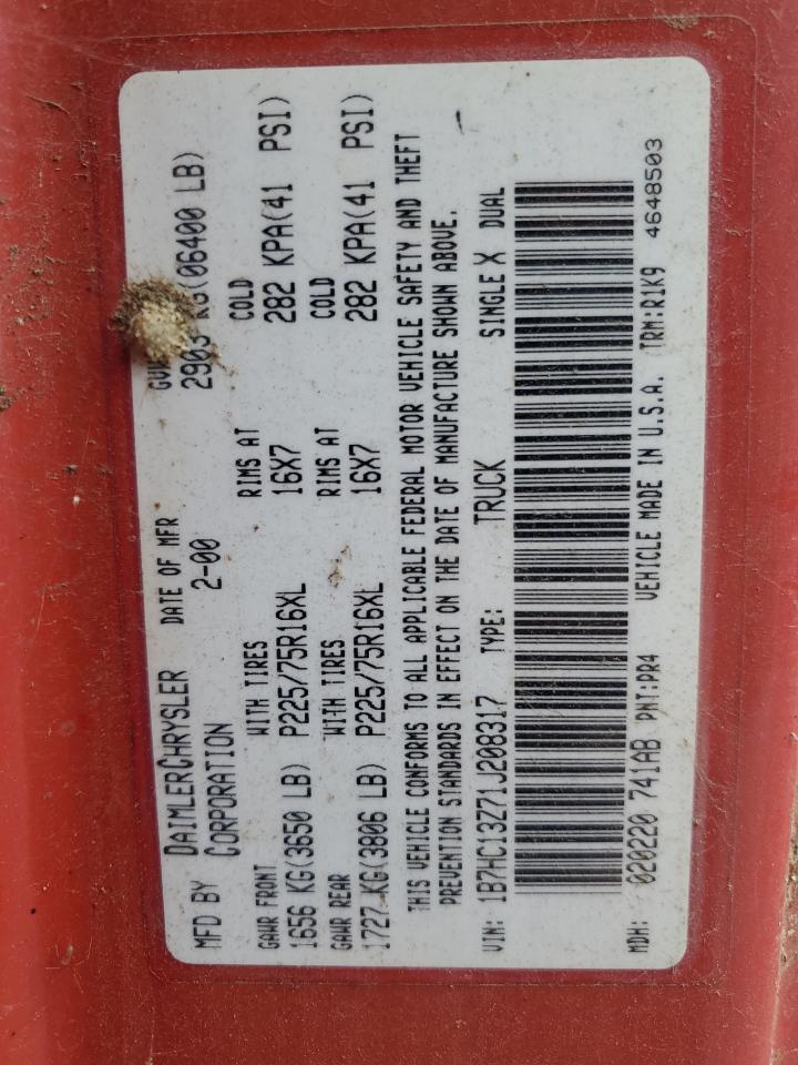 2001 DODGE RAM 1500