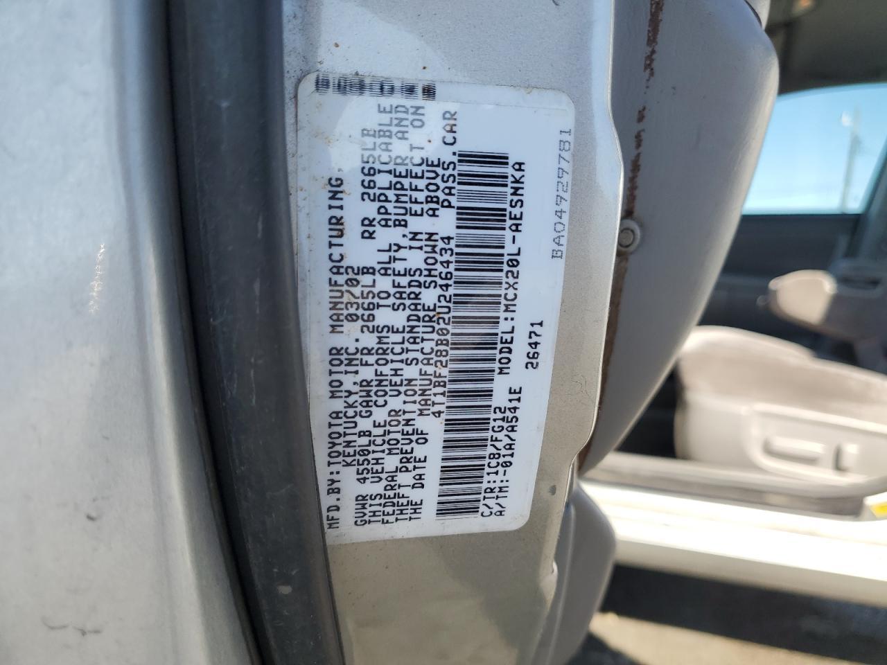 2002 TOYOTA Avalon