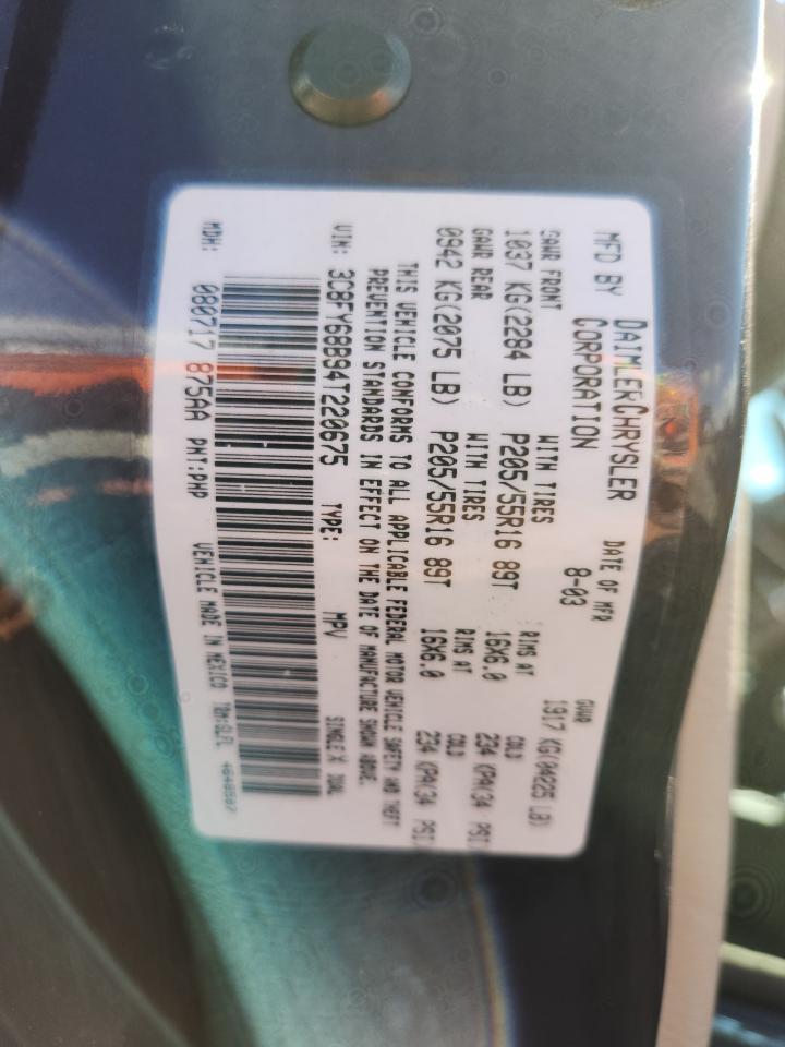 2004 CHRYSLER PT CRUISER