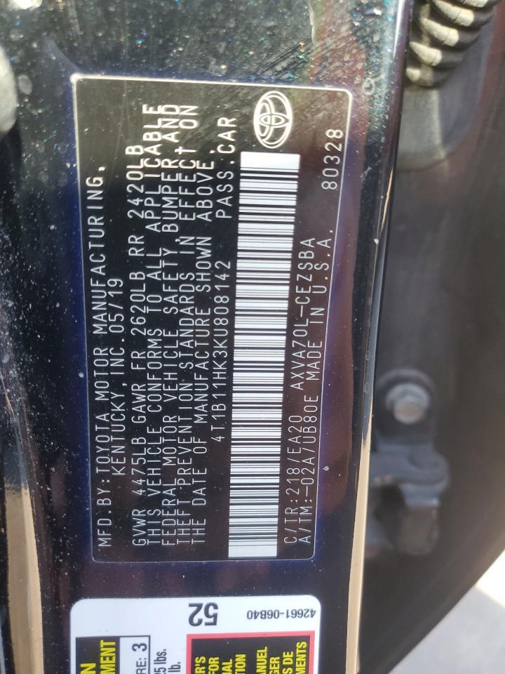 2019 TOYOTA CAMRY